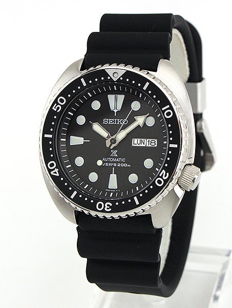 【金台鐘錶】SEIKO 精工 PROSPEX 復刻鮑魚 潛水機械錶200m 橡膠 黑框 SRP777 SRP777K1