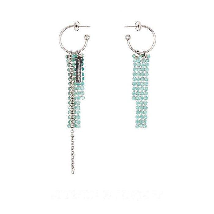 JUSTINE CLENQUET 官方授權 River Earrings 法國設計師藍色耳環