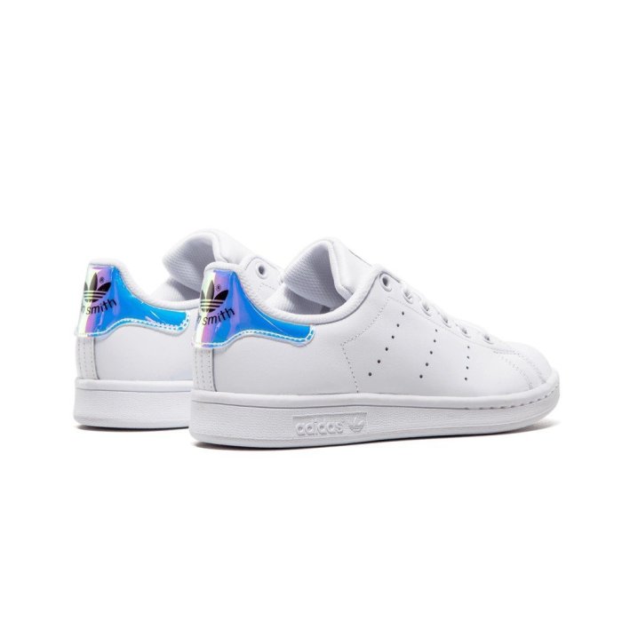 老夫子 adidas Stan Smith J White 史密斯 三葉草 雷射 炫彩 彩色 休閒鞋 女