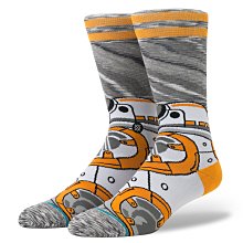 ☆【襪子館】☆【STANCE STAR WARS 星際大戰BB-8中筒襪】☆【STD003A6】☆(L)