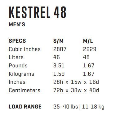 【Osprey】出清特價 KESTREL 38 黑 M/L【38L】小鷹級 輕量健行背包3D立體網背登山杖扣台灣公司貨