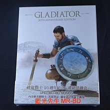 [藍光先生UHD] 神鬼戰士 Gladiator UHD + BD 20週年三碟限量精裝鐵盒版 ( 傳訊正版 )