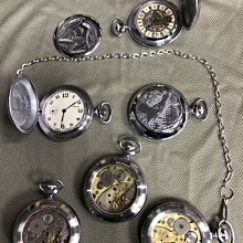 ((( 格列布 ))) 俄國  莫爾尼亞 機械懷錶  的  透明底蓋
