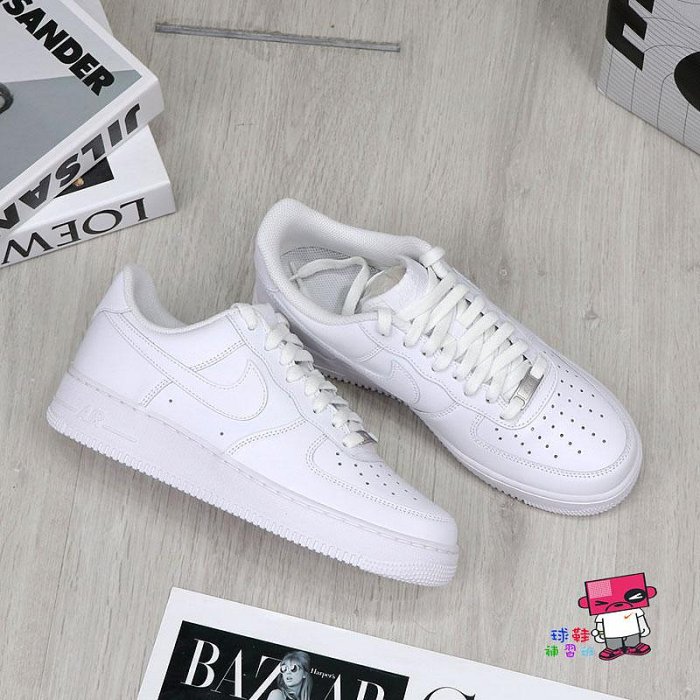 球鞋補習班 W NIKE AIR FORCE 1 07 LOW OG 女鞋 全白 鐵牌 低筒 白色 DD8959-100