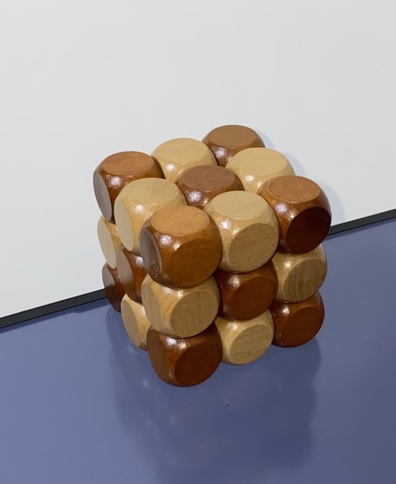 3x3x3 Snake Cube 益智 蛇繩魔術方塊 立體積木 精緻木塊 啟發益智玩具