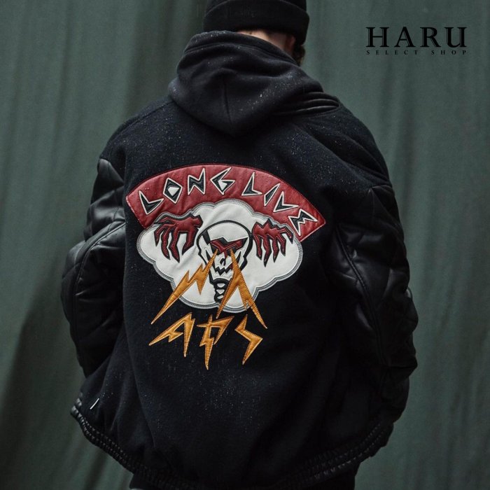 現貨在台☆HAru☆ WTAPS 20FW CANAL JACKET WONY.MOSSER 皮袖閃電骷髏