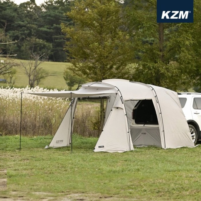 【綠色工場】KAZMI KZM 多功能車尾帳 一帳多用 車邊帳 車後帳 免搭建 登山 露營 車泊 車宿 車尾帳棚