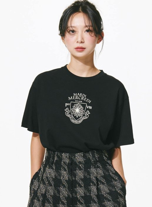 山東:MARDI MERCREDI TSHIRT ALUMNI /親膚絲光棉字母短tee 230831