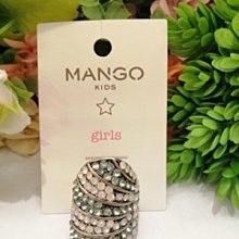 【MANGO】歐美品牌  波西米亞藍白水晶鑽造型戒指.現貨特價99元.竹北可面交.可超取