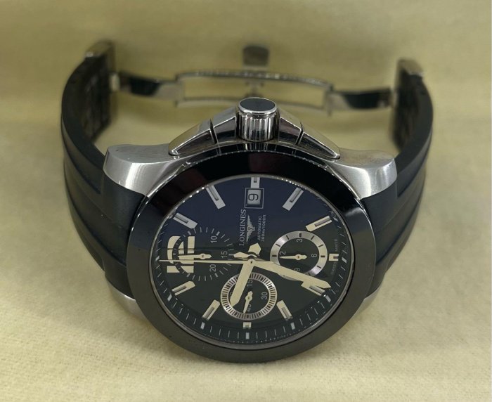 浪琴 Longines Conquest 潛水表 陶瓷外圈 功能正常保存良好品相九九新 純機械表