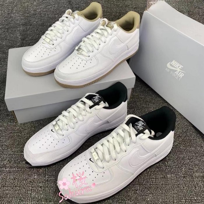 日本代購Nike Air Force 1 Low 卡其DR9867100 白黑DR9867102 AF1情侶鞋