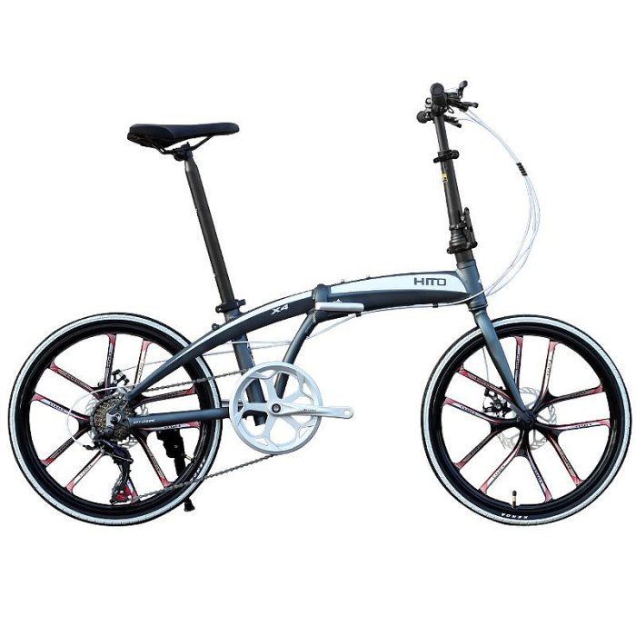 公路車HITO 20/22寸折疊自行車 超輕鎂合金一體輪 變速男女成人親子單車