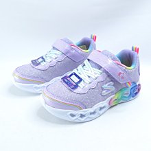 Skechers 303751LLVMT 買鞋送襪 S LIGHTS 中童 愛心燈鞋 薰衣草紫【iSport愛運動】