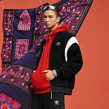 南🔥2024 1月 ADIDAS CNY 雙面外套 飛行外套 寬鬆 新年 龍年 搖粒絨 毛毛 男女款 黑黃 IX4215