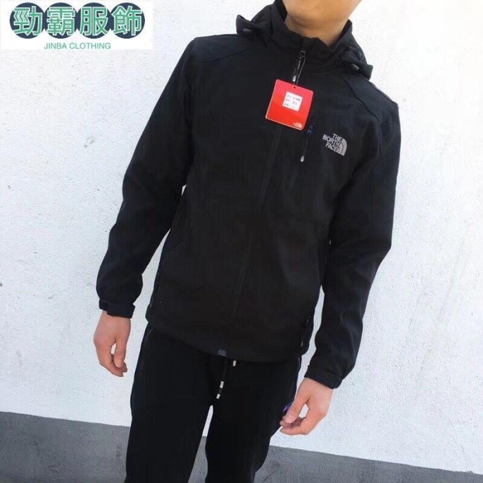 The North Face TNF 北臉 衝鋒衣 北面 男戶外防風 防潑水 運動戶外防風沖鋒衣 風衣外套 薄款登--勁霸服飾