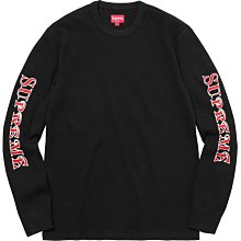 【日貨代購CITY】2017AW SUPREME SLEEVE LOGO WAFFLE THERMAL 長TEE 現貨