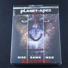 [藍光先生UHD] 猩球崛起三部曲 UHD+BD 六碟套裝版 The Planet Of The Apes