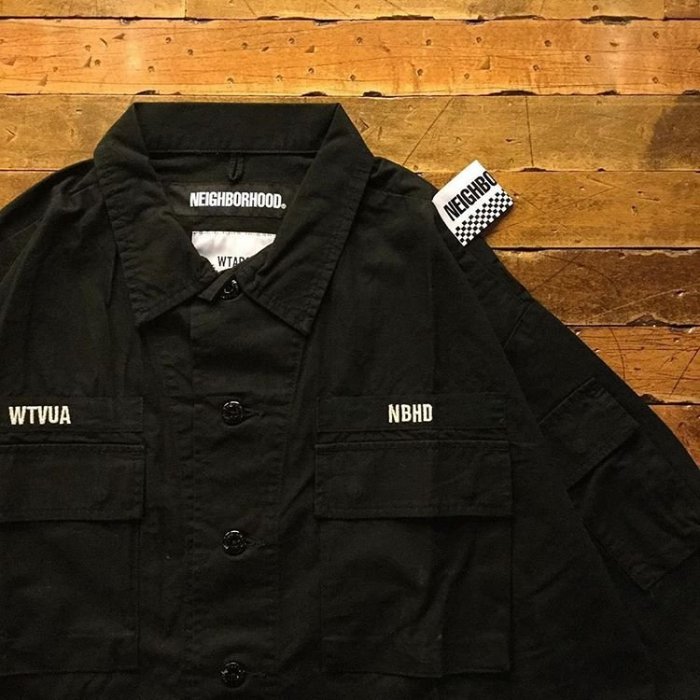 WTAPS x NEIGHBORHOOD JUNGLE LS SHIRT 黒S-