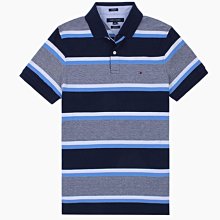 【TH男生館】【TOMMY HILFIGER條紋網眼POLO衫】【TOM002E3】(M)