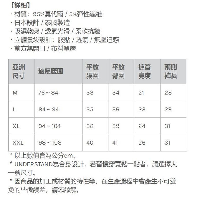 [性感裸比] UNDERSTAND莫代爾長版平口褲卡導光紅特價550元(全館滿千現折100元)3833-564