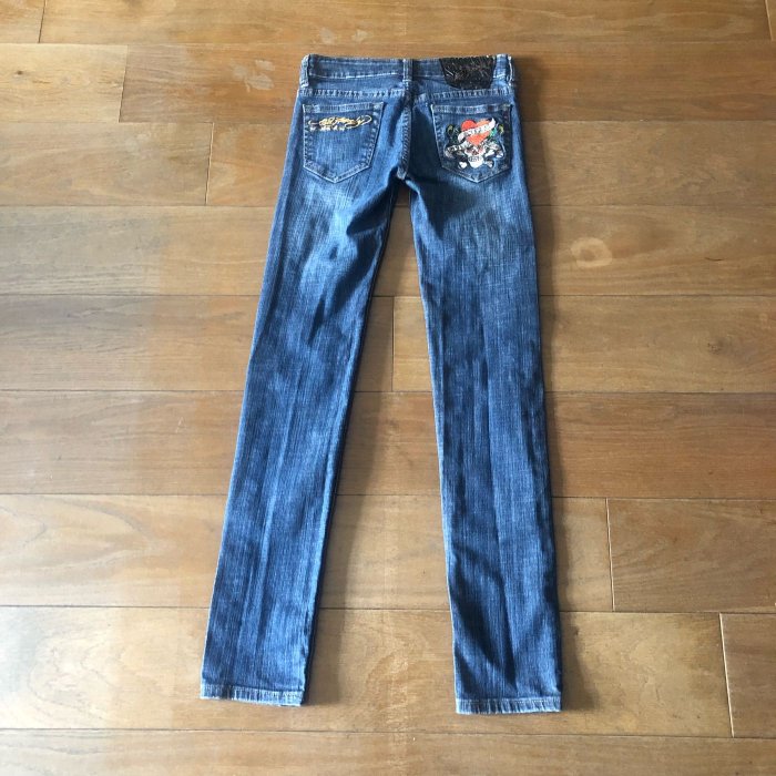 [品味人生2] 保證正品 Ed Hardy 女用 牛仔褲  SIZE 25