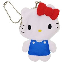 現貨免運費 正版授權 日本帶回 HELLO KITTY  藍 造型 絨毛 零錢包 可做 吊飾 小日尼三 41+ 特價商品