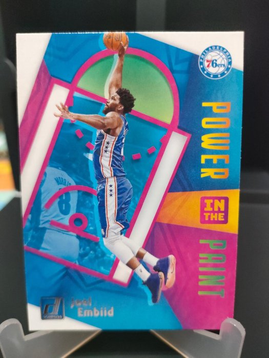 Joel Embiid 2020-21 Donruss Power in the Paint #5 PHILADELPHIA 76er's Insert