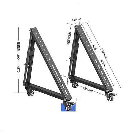 高點舞台音響 舞台電視支架 液晶電視移動架 電視架 矮推車落地支架 電視機落地支架適用14-32+40-55+56-70
