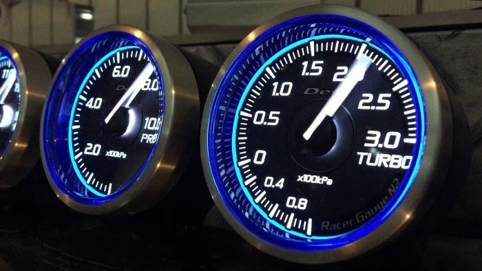 RACER GAUGE N2 TURBO METER 高反差TURBO錶