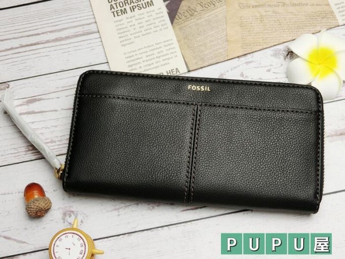 *PUPU屋* FOSSIL MILA CLUTCH 真皮 長夾 手拿包 SWL2415001 全新 現貨