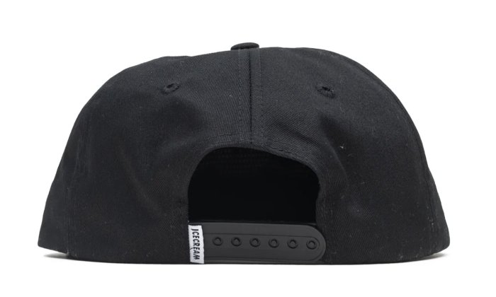 ICE CREAM, Cake Snap-Back Hat - Black 菲董品牌冰淇淋經典logo後扣A-Frame