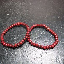 【競標網】天然漂亮紅紫檀6mm手珠(二條)(回饋價便宜賣)限量10組(賣完恢復原價150元)
