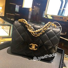 Chanel 24p 新款 限量 爆款黑色珍珠大方胖 19cm 現貨^^