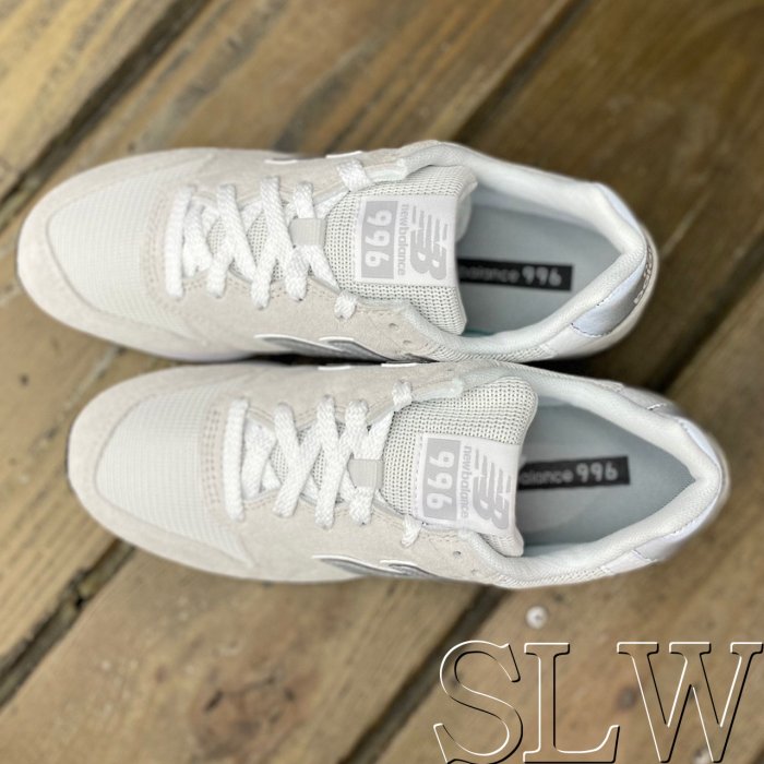 『 SLW 』CM996BT 男女 NEW BALANCE 996系列 麂皮 復古 休閒鞋 淺灰白色 28