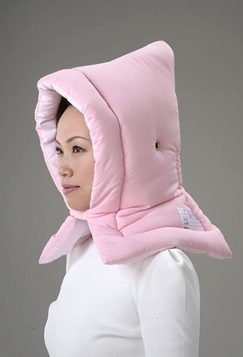 日本 防災協會認定 地震防護頭巾墊 L號 孩童 成人 保護頭部 防災 椅墊 枕頭 護墊 ❤JP Plus+