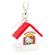 ♥小花花日本精品♥Hello kitty凱蒂貓房屋造型吊飾鑰匙圈LED鑰匙圈可愛可隨身攜帶 08423306
