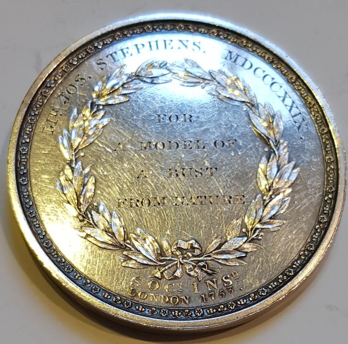 英國銀章1829 UK Royal Society of Arts, Mercury & Minerva Medal.