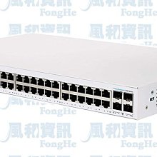 思科 Cisco CBS250-48P-4G-TW 48埠GbE智慧網管型PoE交換器【風和網通】