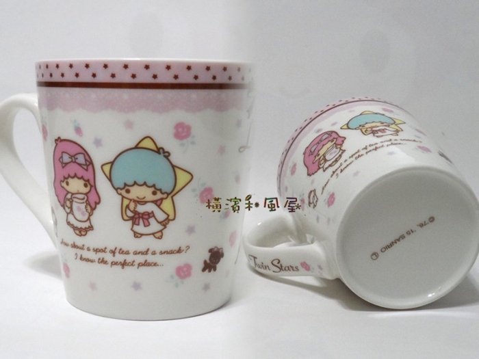 [橫濱和風屋] 正版 日本進口 KIKILALA 雙子星 馬克杯 杯子 茶杯 陶瓷杯 生日 畢業 交換 禮物 咖啡杯