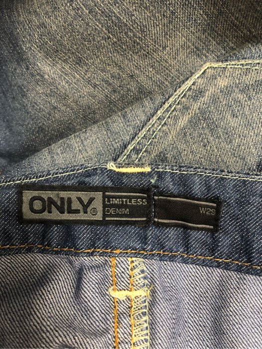 N0155 全新丹麥only limitless denim 29腰設計款無彈牛仔裙窄裙denim skirt J-Lounge