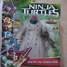 小猴子玩具鋪~~正版㊣Ninja Turtles 忍者龜電影版 RAPH IN  DISGUISE公仔:360元/款