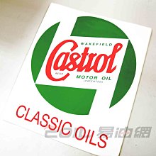 【易油網】【缺貨】CASTROL CLASSIC OILS 原廠紀念貼紙 平滑 車身貼紙 Mobil MOTUL