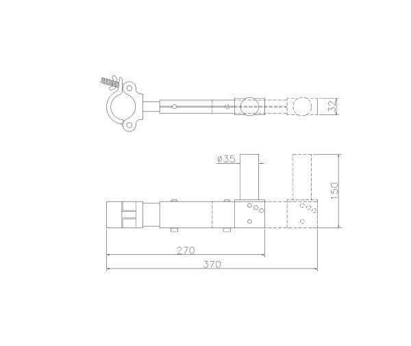 【六絃樂器】全新 King Stage ST-37T 插底式喇叭架(TRUSS型)*2 / 舞台音響設備 專業PA器材