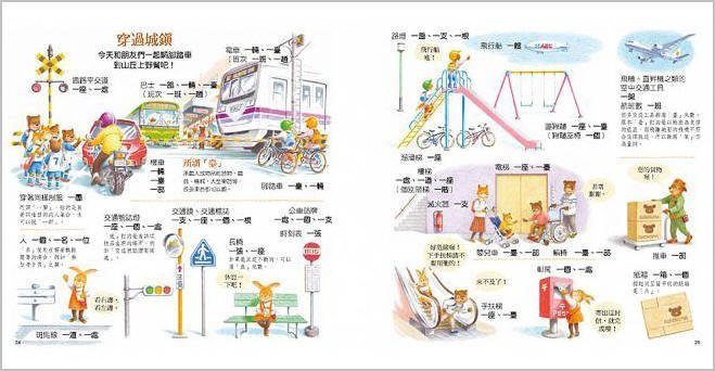 圖解量詞學習繪本(小熊)【透過圖像解說，輕鬆學習、理解與記憶各種事物和動作的計量單位詞，發現語言的精采】