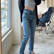 Moussy Vintage 日本製 MV AVENAL TAPERED 藍水洗 牛仔長褲 丹寧 女褲