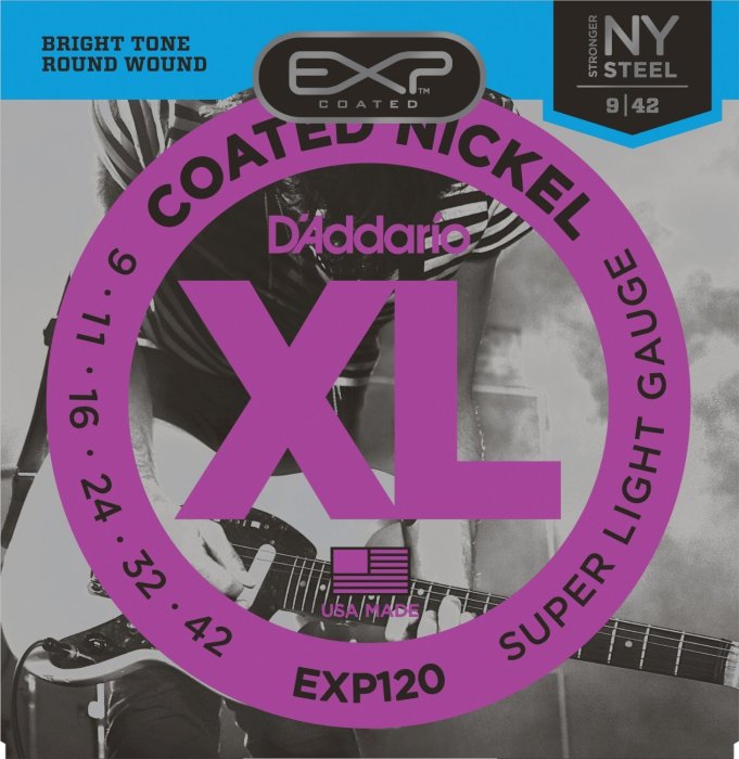 小叮噹的店- D'Addario EXP120 電吉他弦 (9~42) 六角柱蕊心