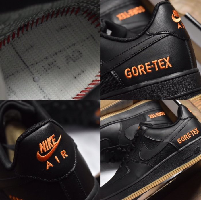 老夫子 Nike Air Force 1 GTX  黑橘 膠底 機能 低幫 滑板鞋 CK2630-001 男女鞋