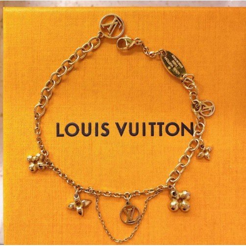 Louis Vuitton MONOGRAM Blooming supple bracelet (M64858)