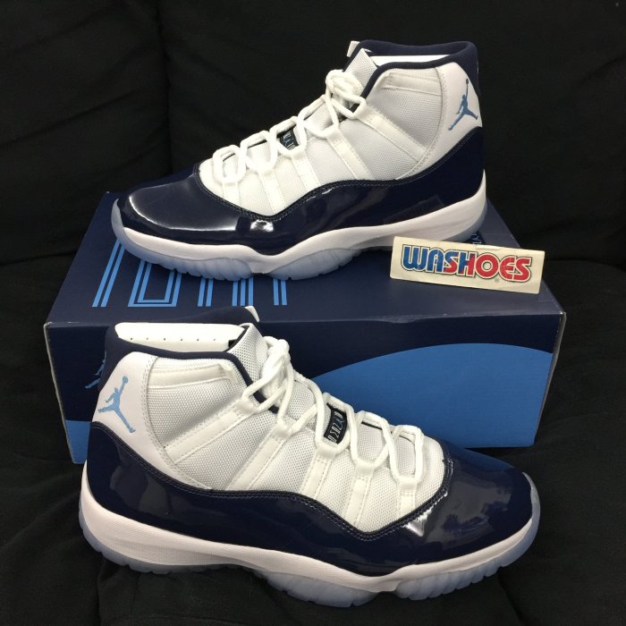 Washoes 大尺寸 Air Jordan 11 WIN LIKE 82 UNC 深藍 白 378037-123 現貨