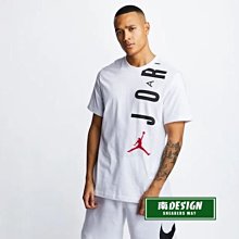 南◇2021 3月 NIKE JORDAN 白色 文字 大LOGO 運動 休閒 短袖 短T 白色 CZ8403-100